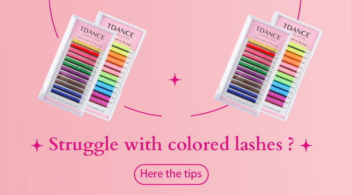 Struggle with colored lashes ? Here the tips
