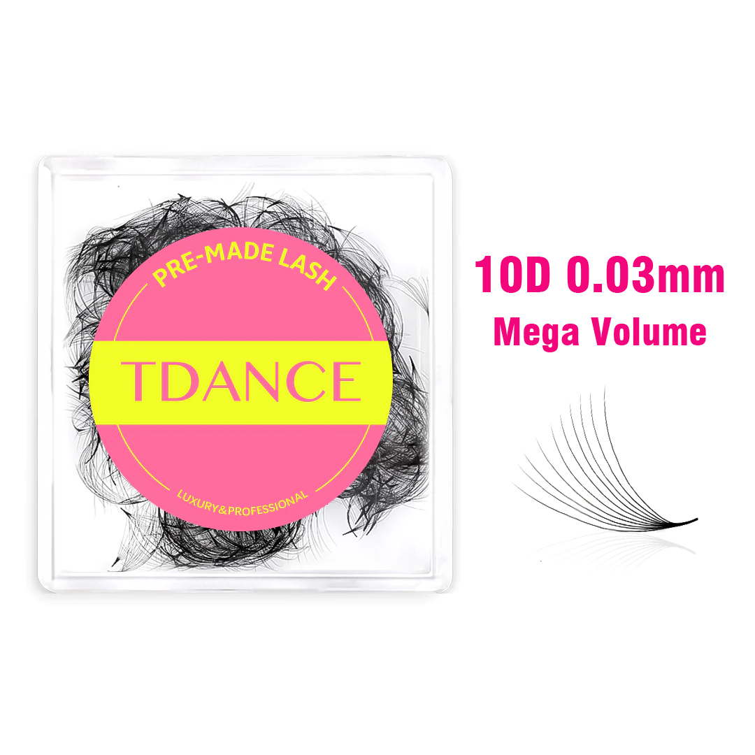 10D Handmade Premade Volume Loose Fans Pointy Base(500 Fans) TDANCE
