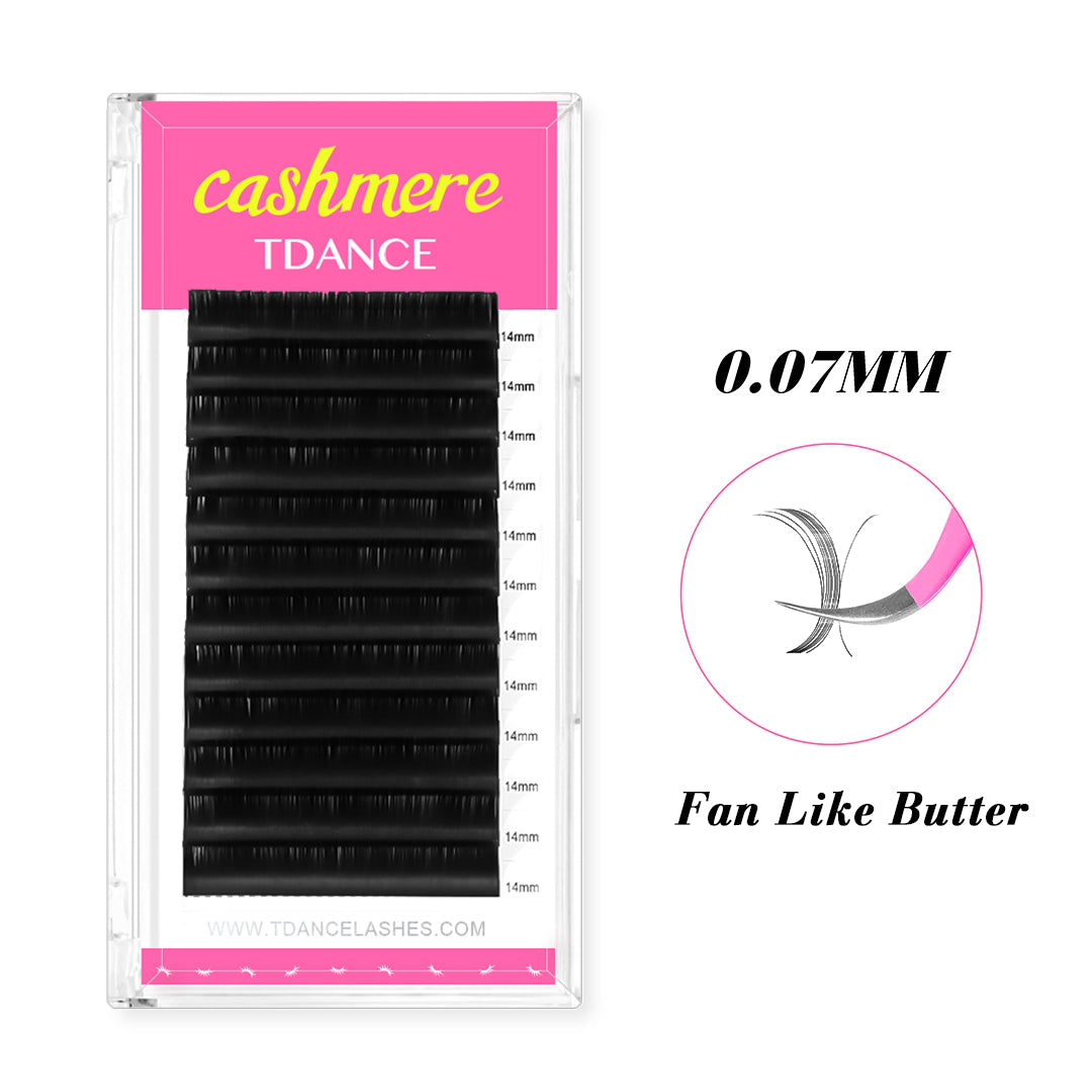 Wholesale 0.07MM Cashmere Premium Volume Eyelash Extensions