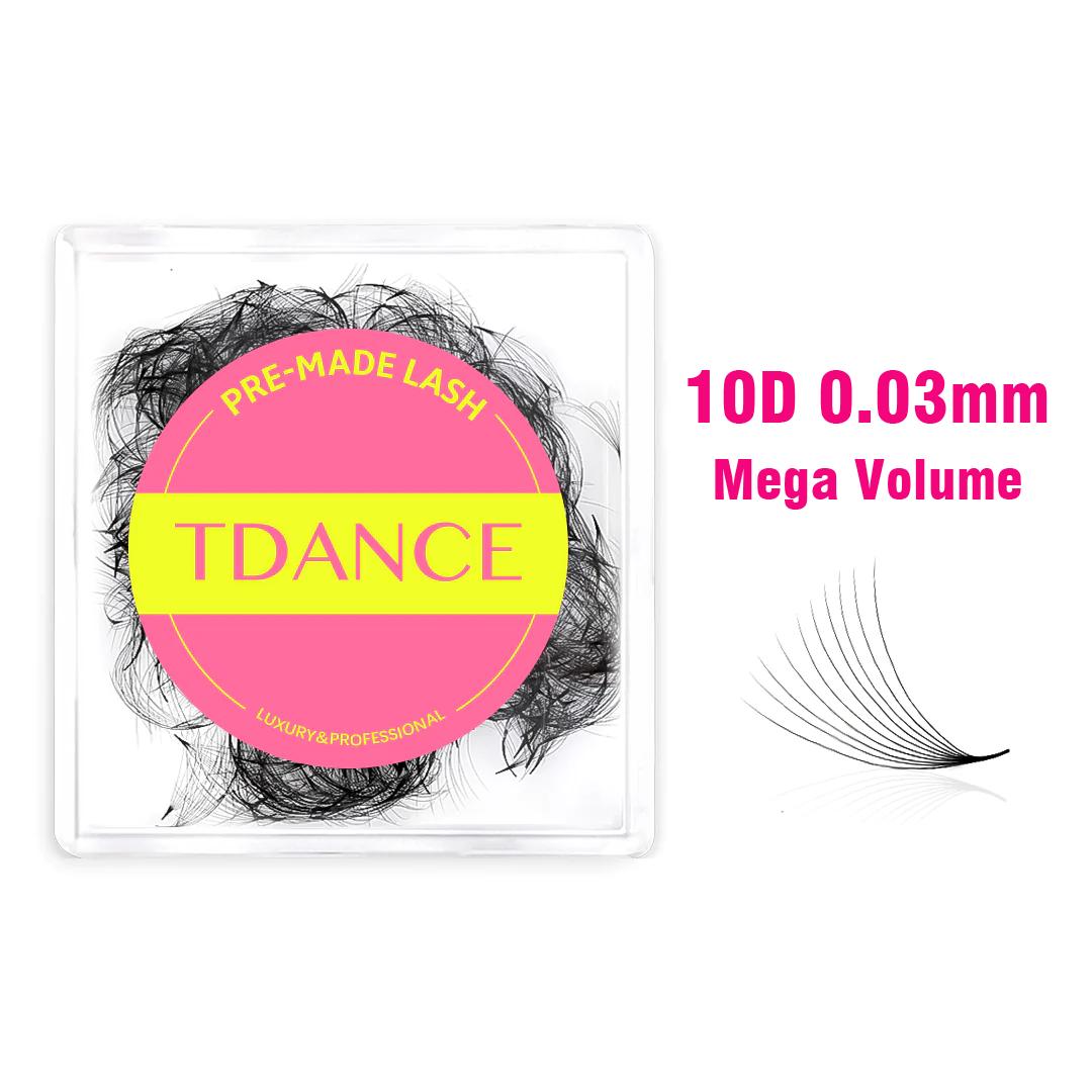 10D Handmade Premade Volume Loose Fans Pointy Base(500 Fans)