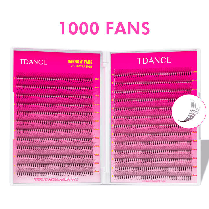 10D Narrow Promade Eyelash Extensions Ultra 1000 Fans