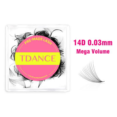 14D handgefertigtes Vorgeordnetes Volumen Loose Fans pointy base(500 Fans)