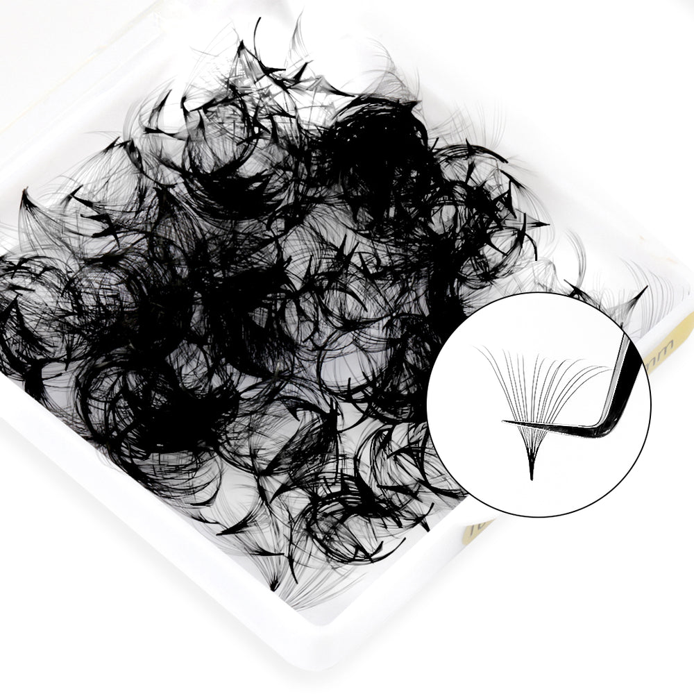 16D 0.03 Mega Volume Handmade Premade Volume Loose Fans Pointy Base(500 Fans)