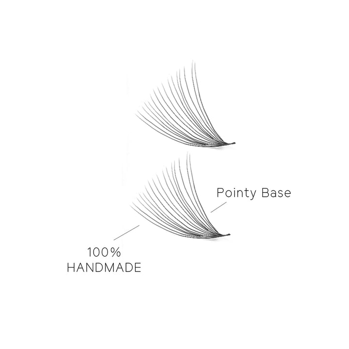 16D 0.03 Mega Volume Handmade Premade Volume Loose Fans Pointy Base(500 Fans)