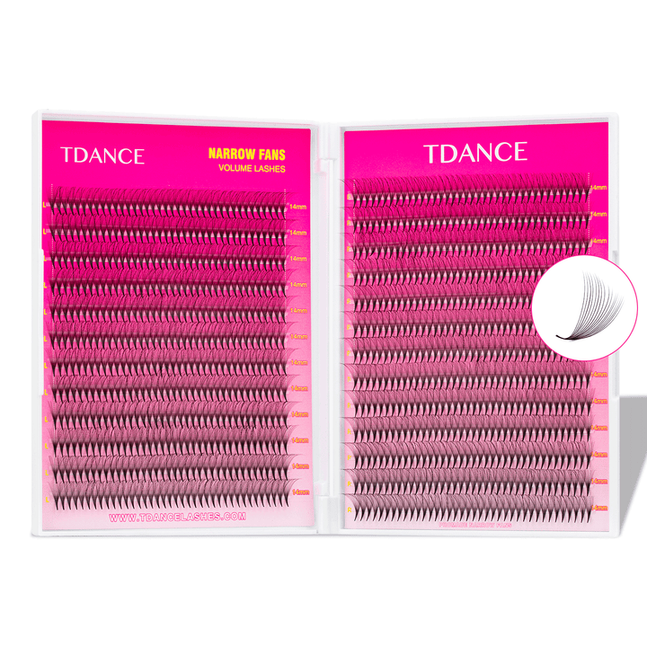16D Narrow Promade Eyelash Extensions Ultra 1000 Fans TDANCE