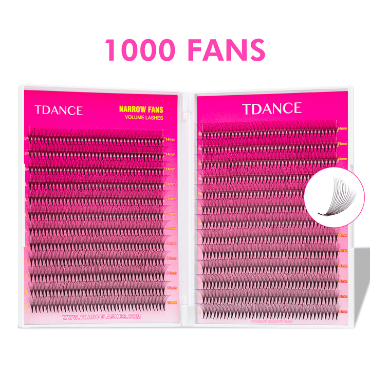 16D Narrow Promade Eyelash Extensions Ultra 1000 Fans