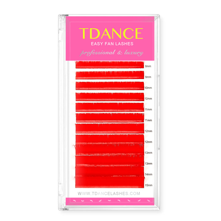 0.07MM Easy Fan Colored Volume Eyelash Extensions