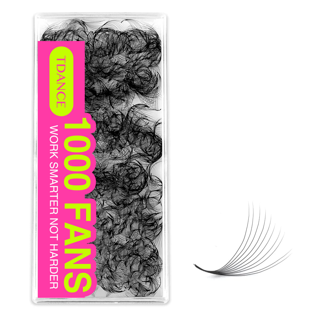 10D Handmade Premade Volume Loose Fans Pointy Base(1000 Fans)