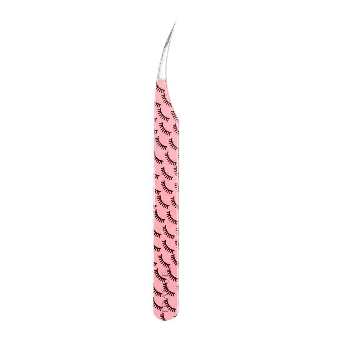 TR-01 Printed Black Lashes Tweezers For Eyelash Extension