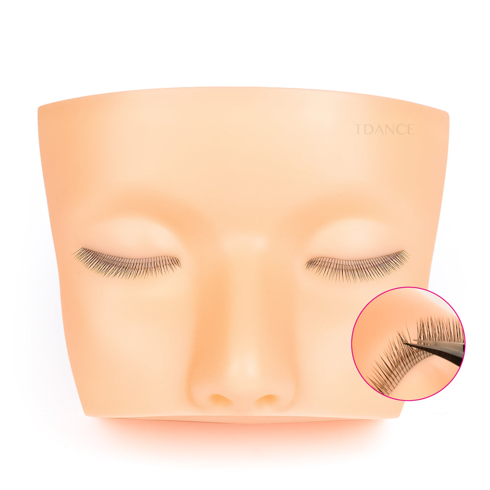 Mini Mannequin Head With Three Layer Lashes TDANCE