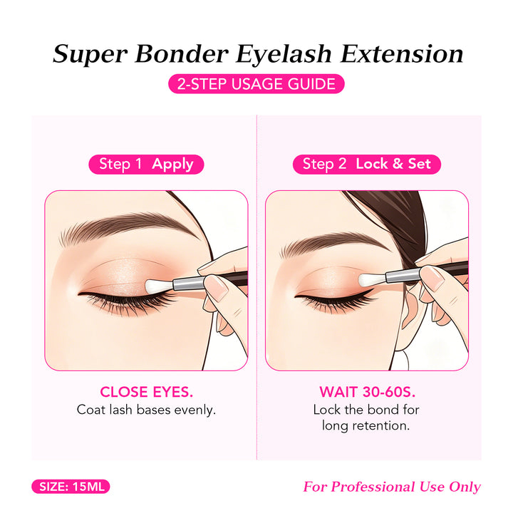 Extensiones de pestañas Super Bonder al por mayor (15 ml) EE. UU.