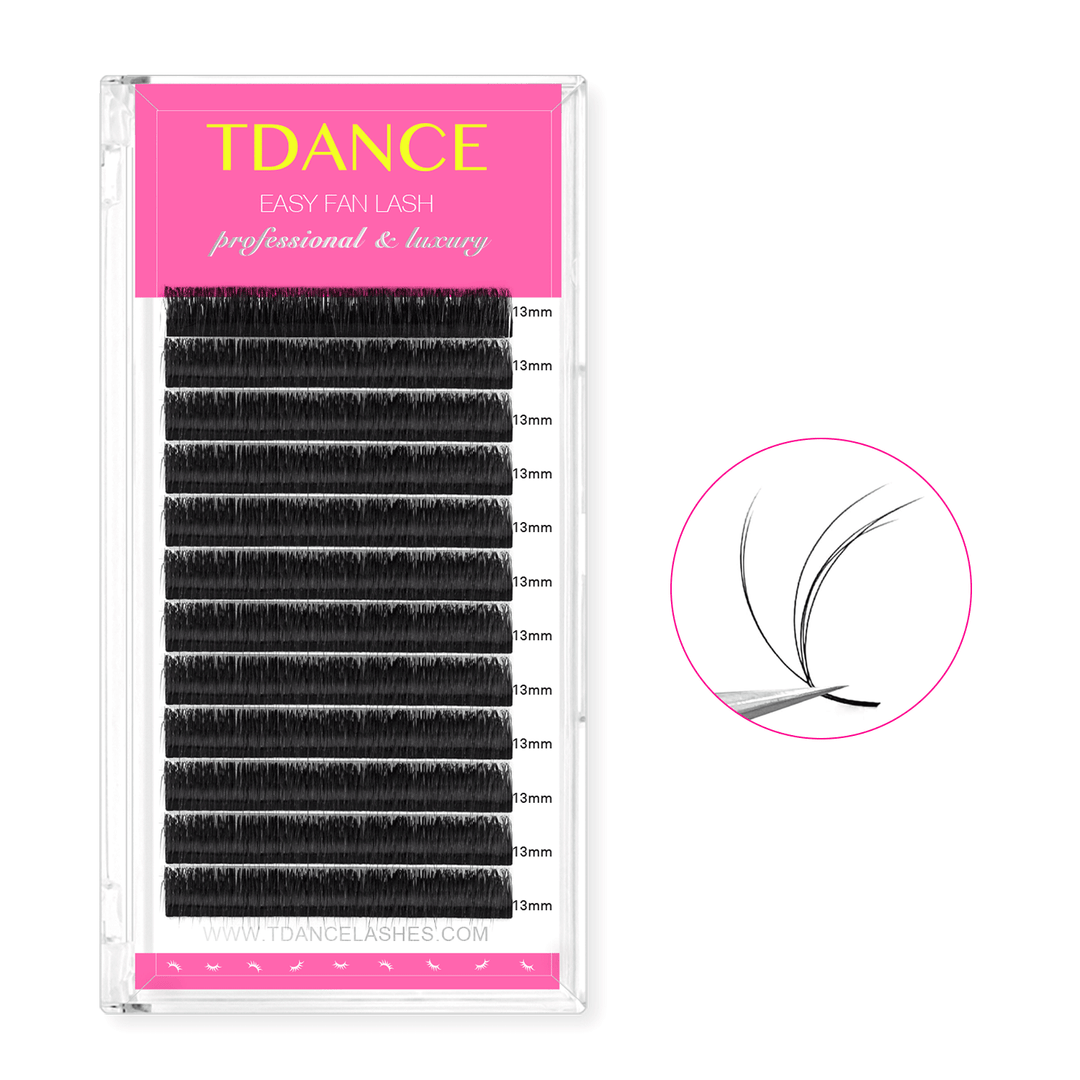 0.07MM 3D Layered Fluffy Easy Fan Volume Eyelash Extensions TDANCE 0