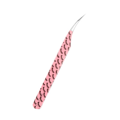 TR-01 Printed Black Lashes Tweezers For Eyelash Extension