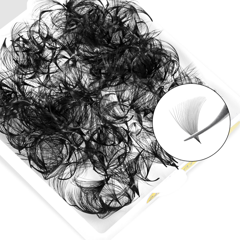 30D Handmade Premade Volume Loose Fans Pointy Base(500 Fans) 