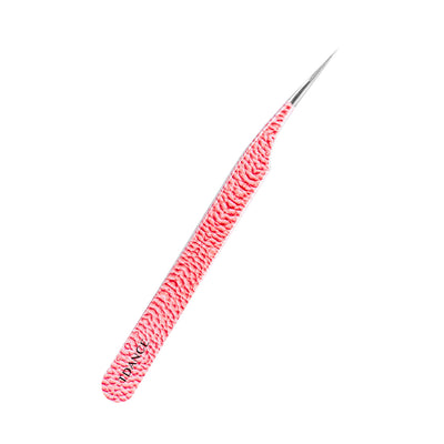 TP-09 Pink Marbling Tweezers For Eyelash Extension
