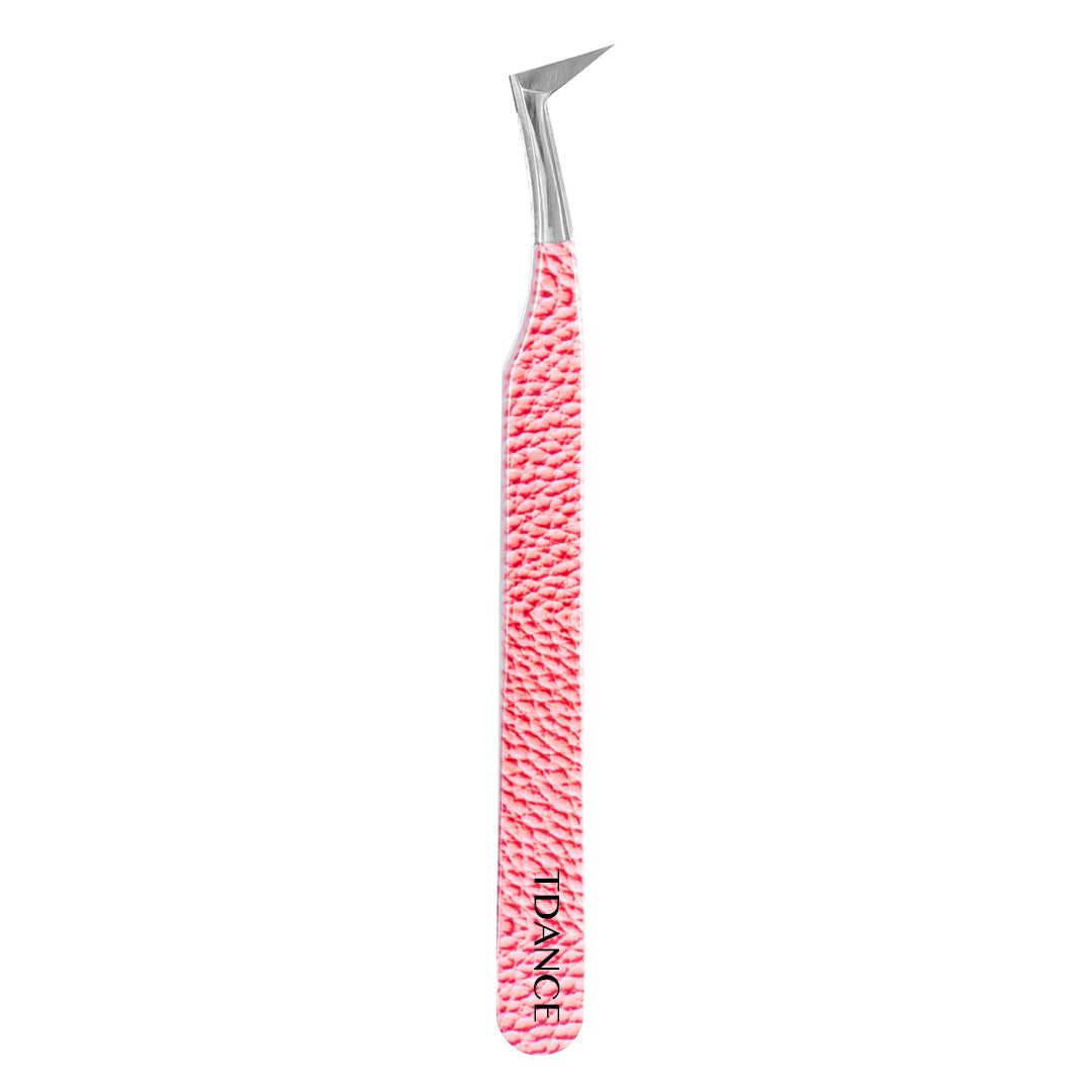 TP-05 Pink Marbling Tweezers For Eyelash Extension