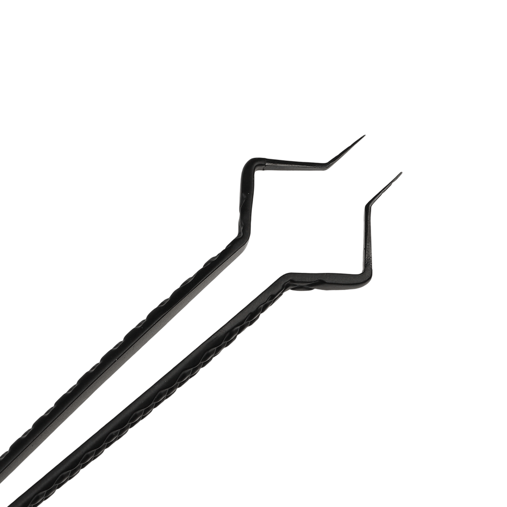 TW-18 Professional Black Tweezers For Eyelash Extension TDANCE