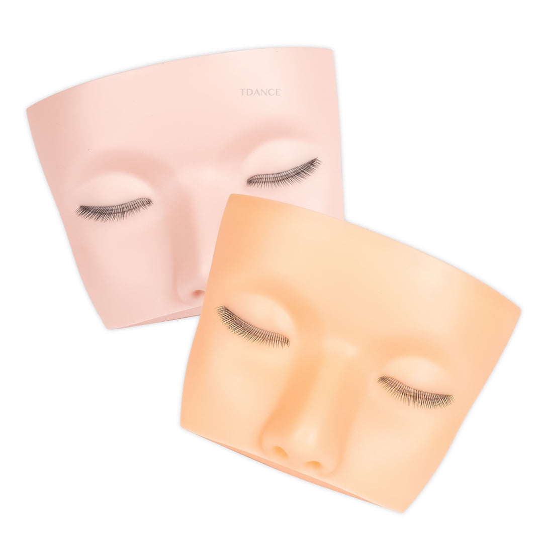 Mini Mannequin Head With Three Layer Lashes