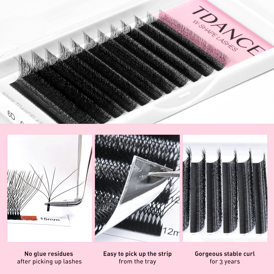 W Style 6D Premade Volume Fan Lashes
