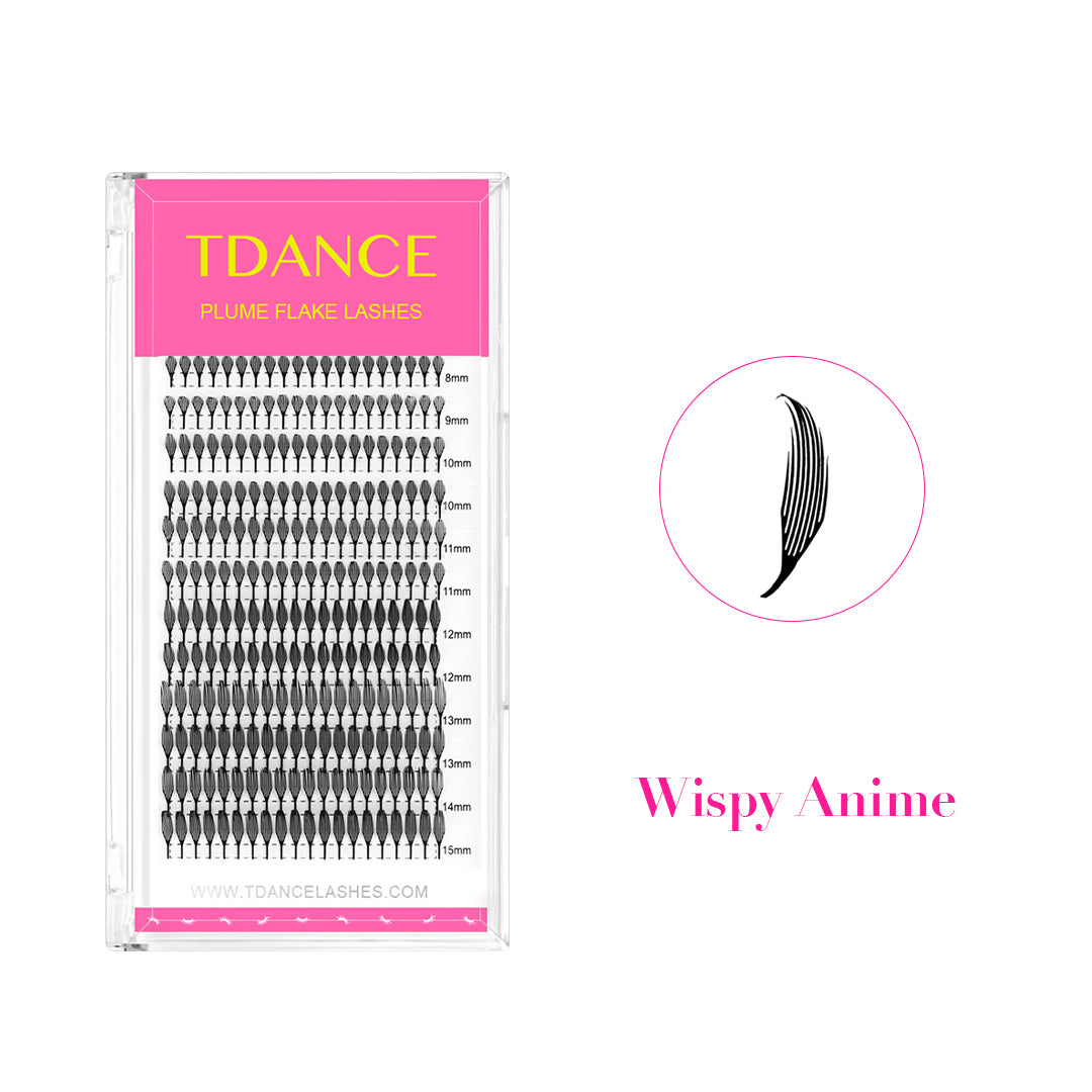 12 Rows 0.07MM Wispy Anime Lashes