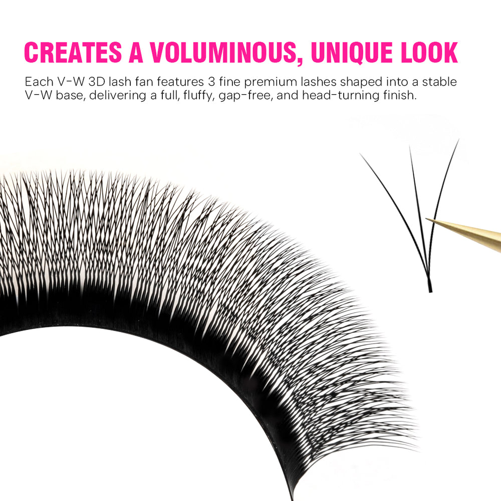 V-Shape W / V-W 3D Narrow Lashes
