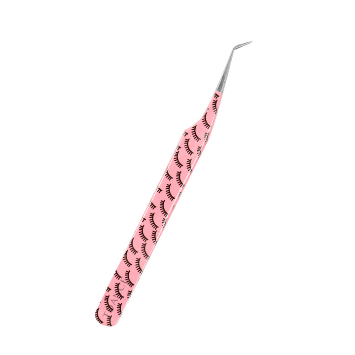 TR-02 Printed Black Lashes Tweezers For Eyelash Extension