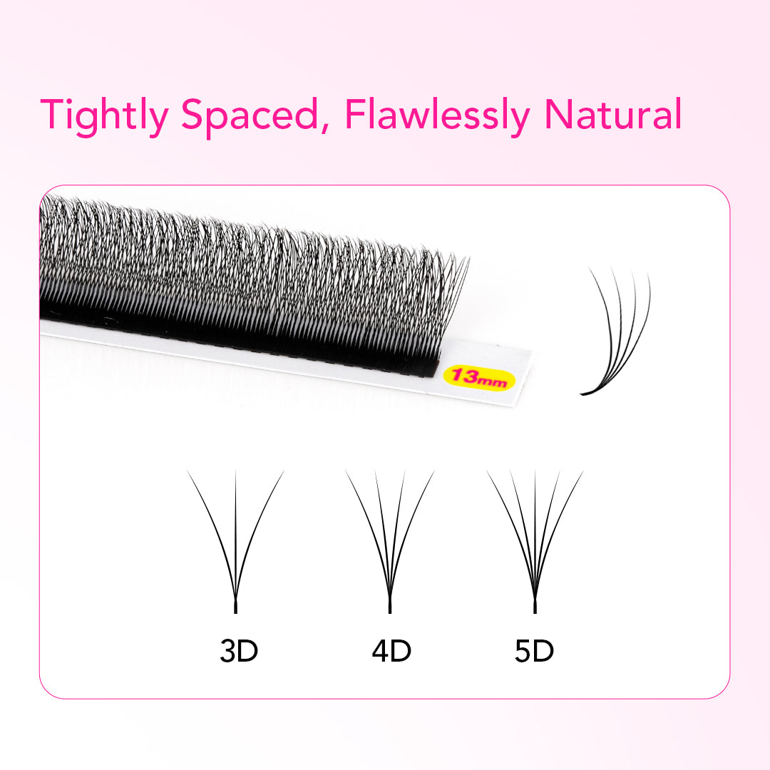V-Shape W / V-W 4D Narrow Lashes TDANCE