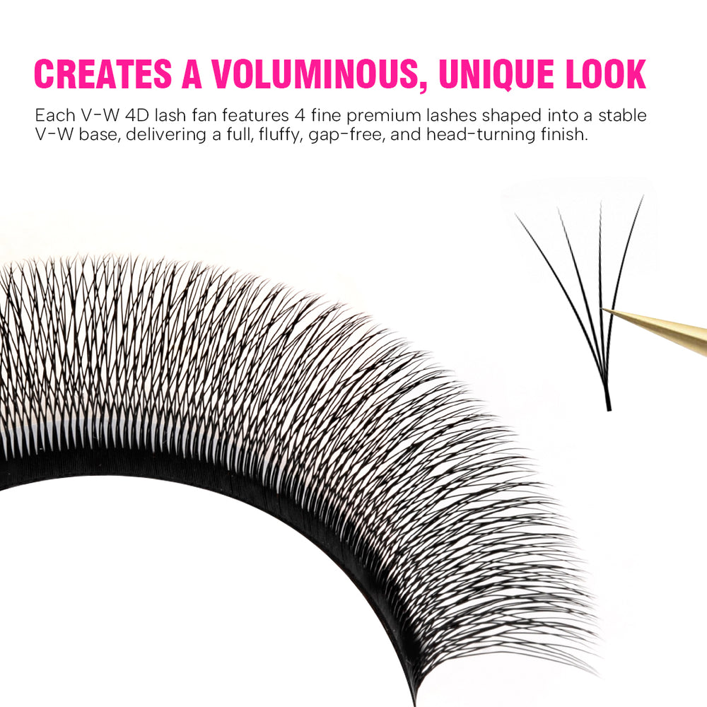 V-Shape W / V-W 4D Narrow Lashes