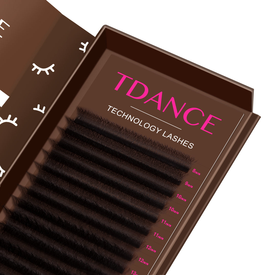 Dark Brown W Style 5D Promade Volume Fan Lashes
