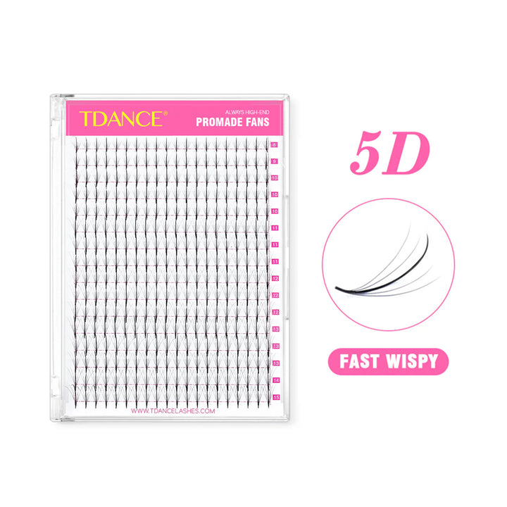 5D Premade Volume Fans Eyelash Extensions 320 Fans 16 Rows (FAST WISPY)
