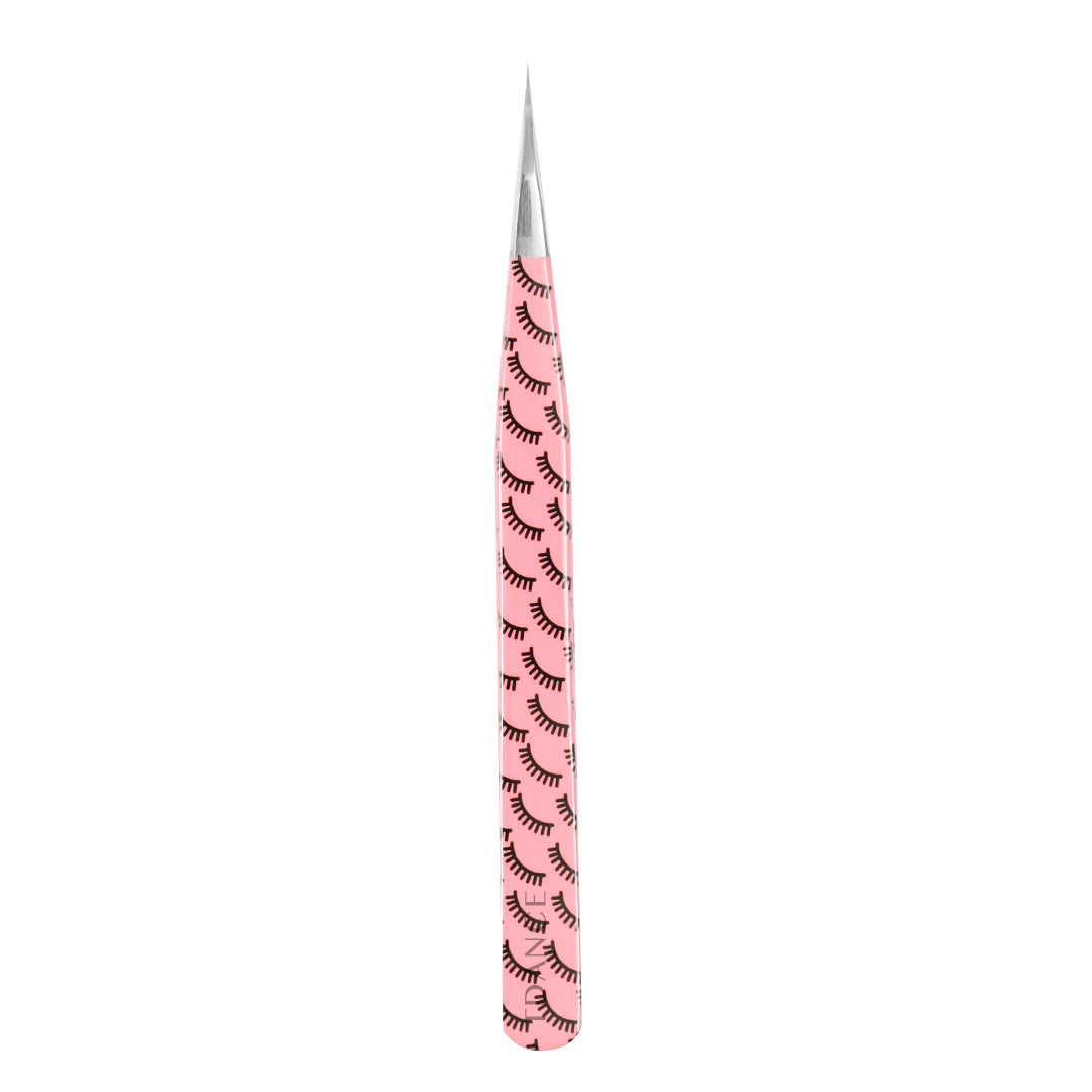 TR-03 Printed Black Lashes Tweezers For Eyelash Extension