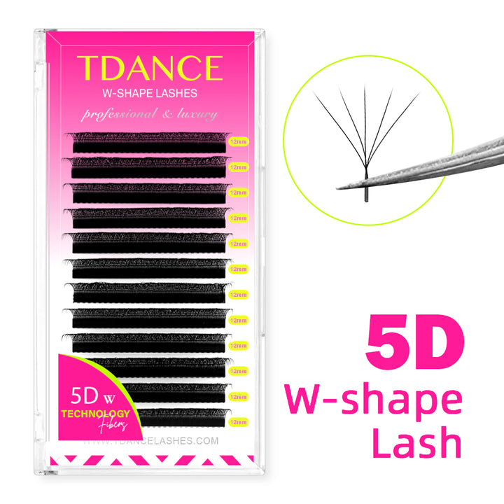 Wholesale W Style 5D Premade Volume Fan Lashes