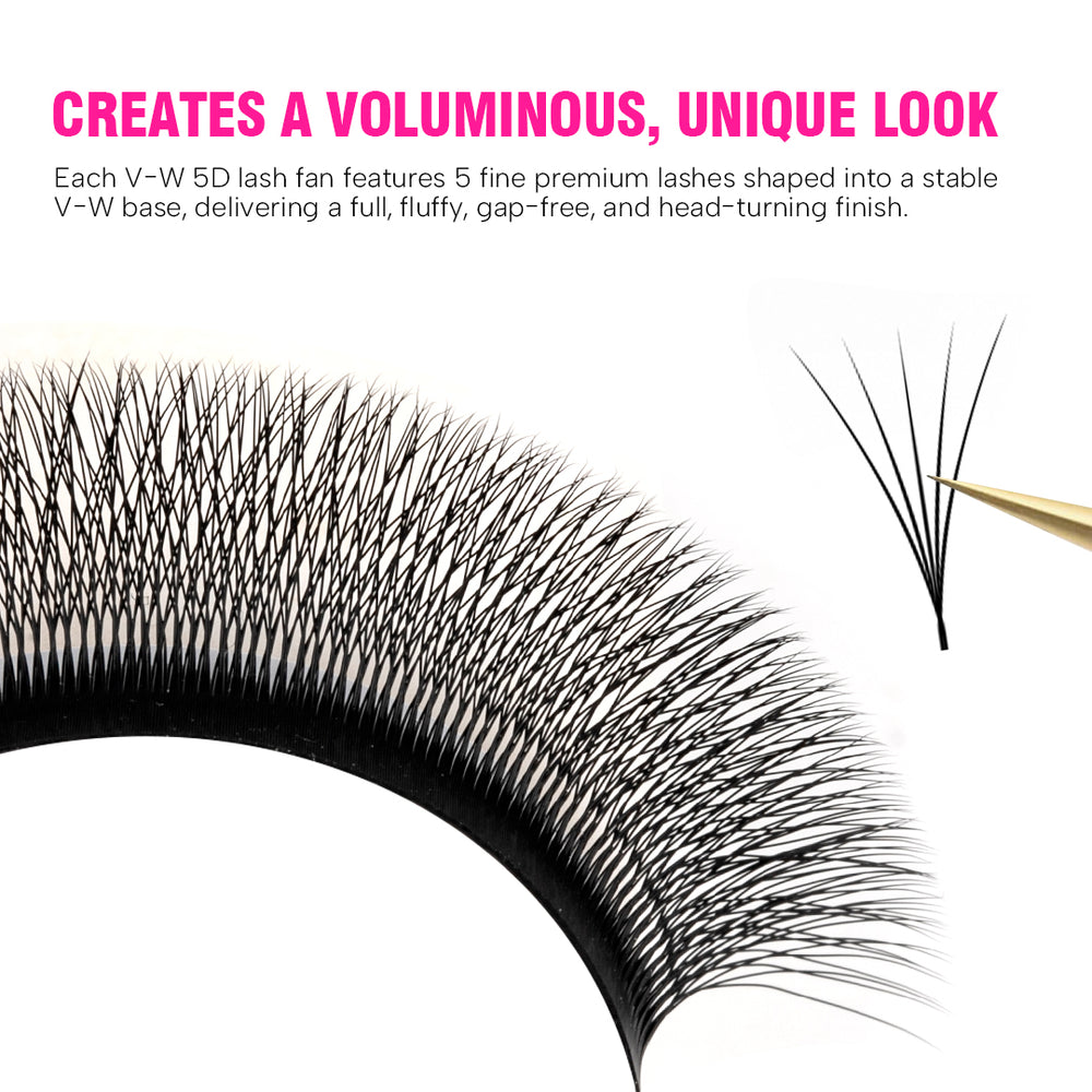 V-Shape W / V-W 5D Narrow Lashes