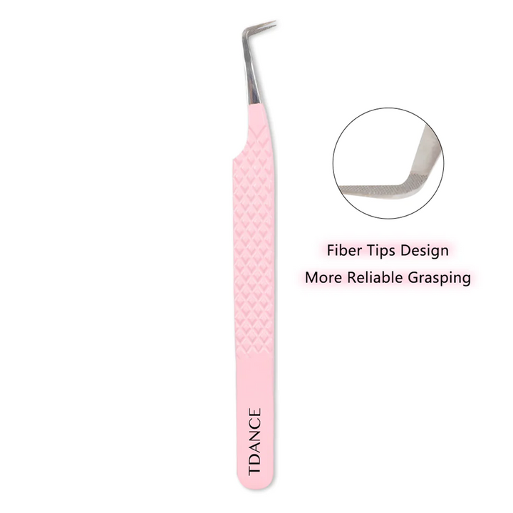 TL-02 Tiptes en fibres roses clair pour l'extension des cils