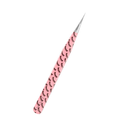 TR-03 Printed Black Lashes Tweezers For Eyelash Extension