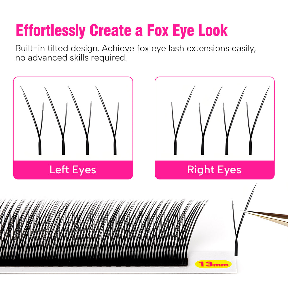 Foxy Eye Slant YY Volume Lashes (2 Boxes)
