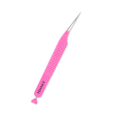 TP-03 Heart-shaped Pink Tweezers For Eyelash Extension