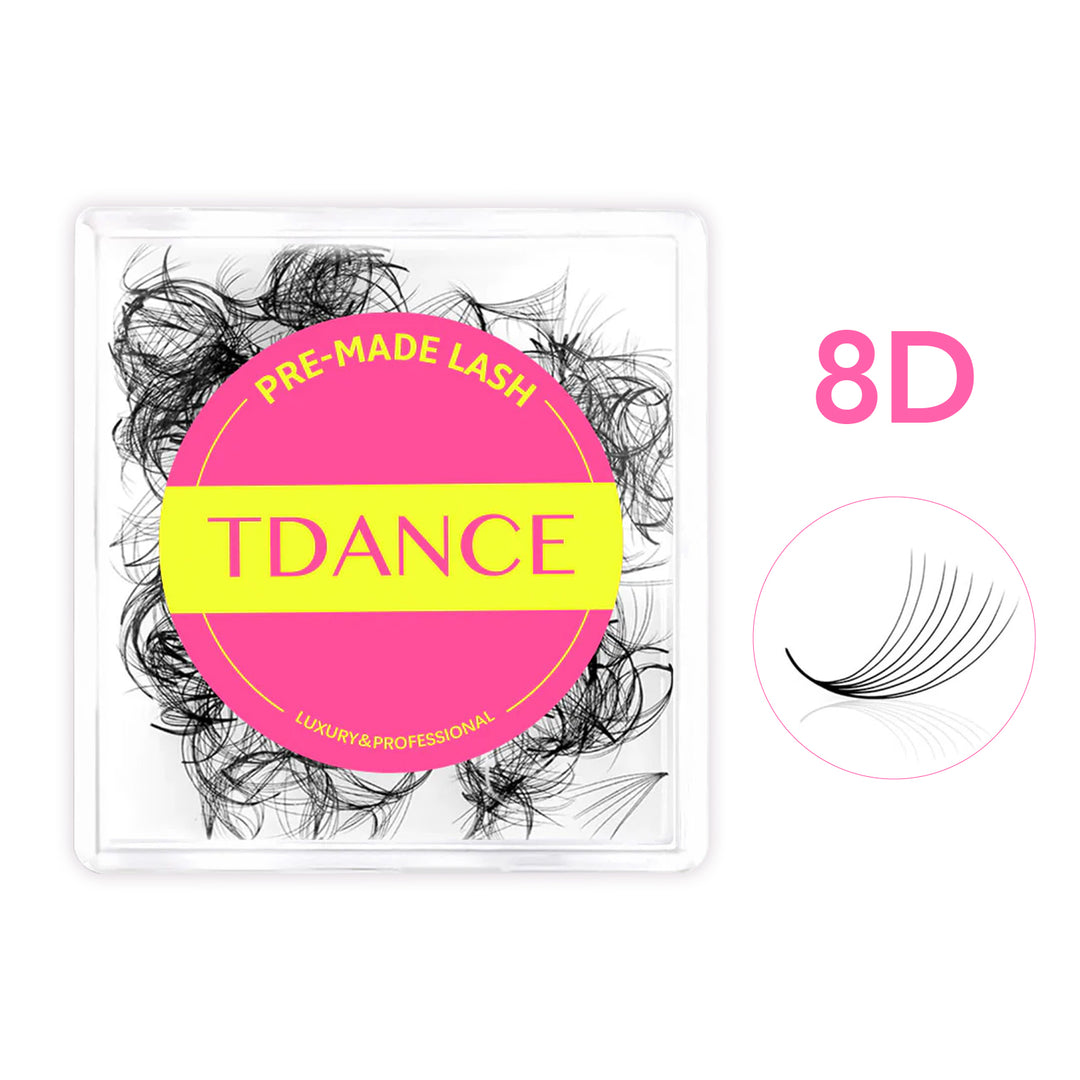 Handmade Premade Volume Loose Fans Pointy Base(500 Fans) TDANCE
