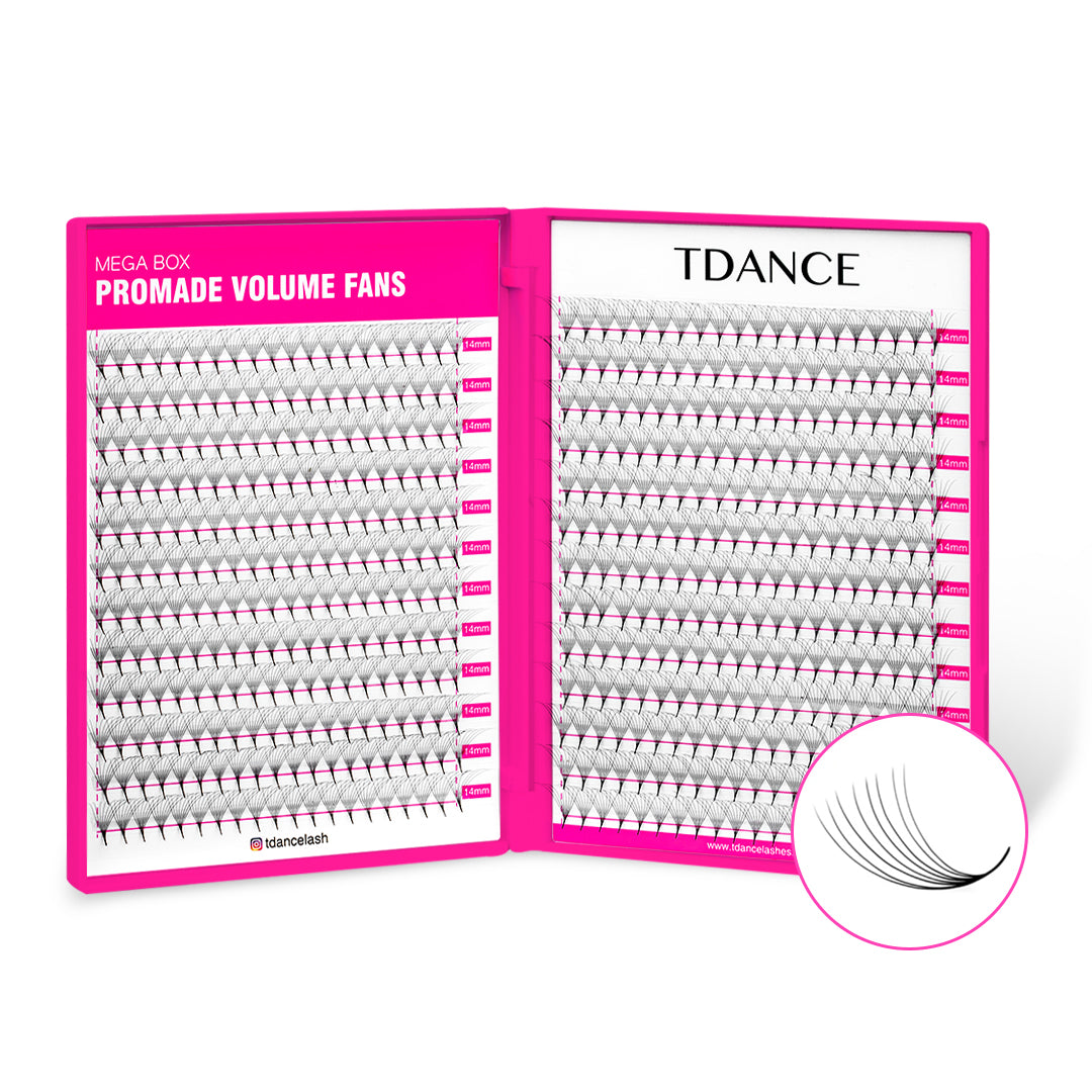 8D Promade Volume 500 Fans Lashbook TDANCE