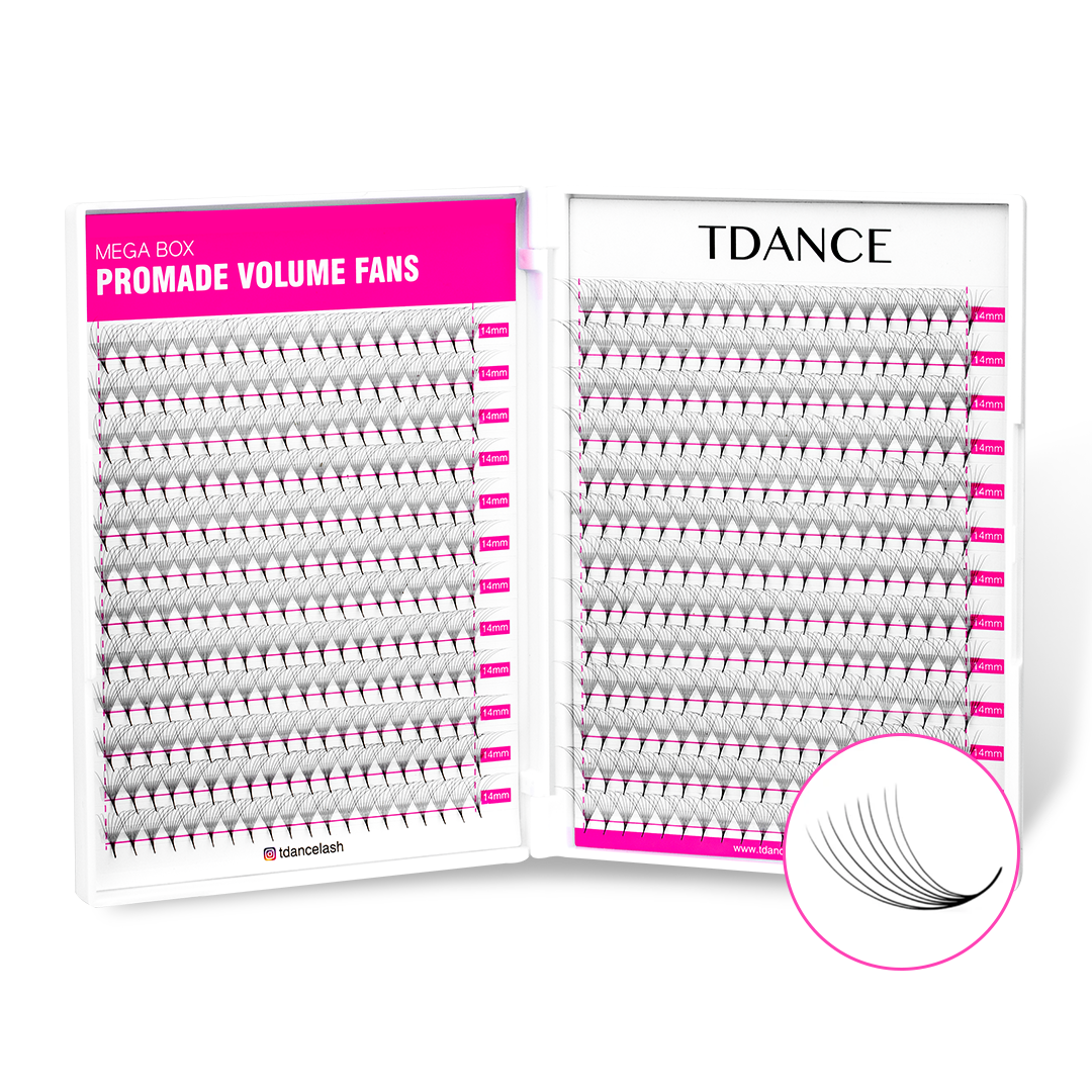 Tegan Lash Wimpernverlängerungen – Volume Fans 3D-16D, Stärke 0.03-0.07, Längen 9-15 Mm