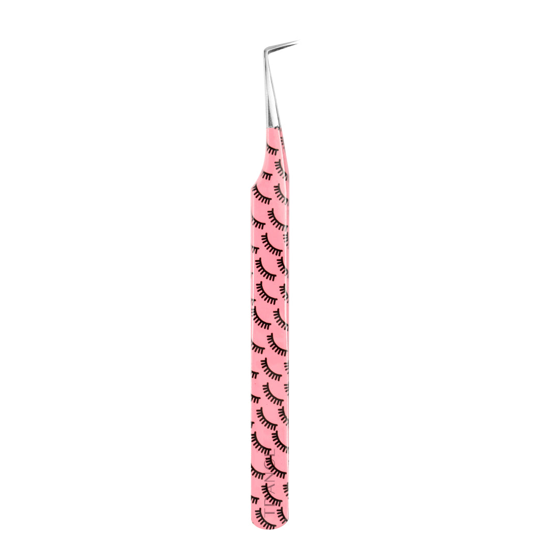 TR-05 Printed Black Lashes Tweezers For Eyelash Extension
