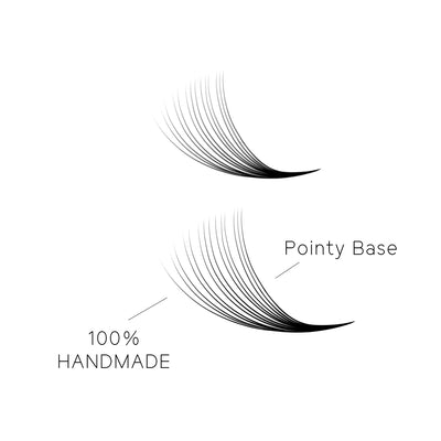 Wholesale 14D Handmade Premade Volume Loose Fans Pointy Base(500 Fans)