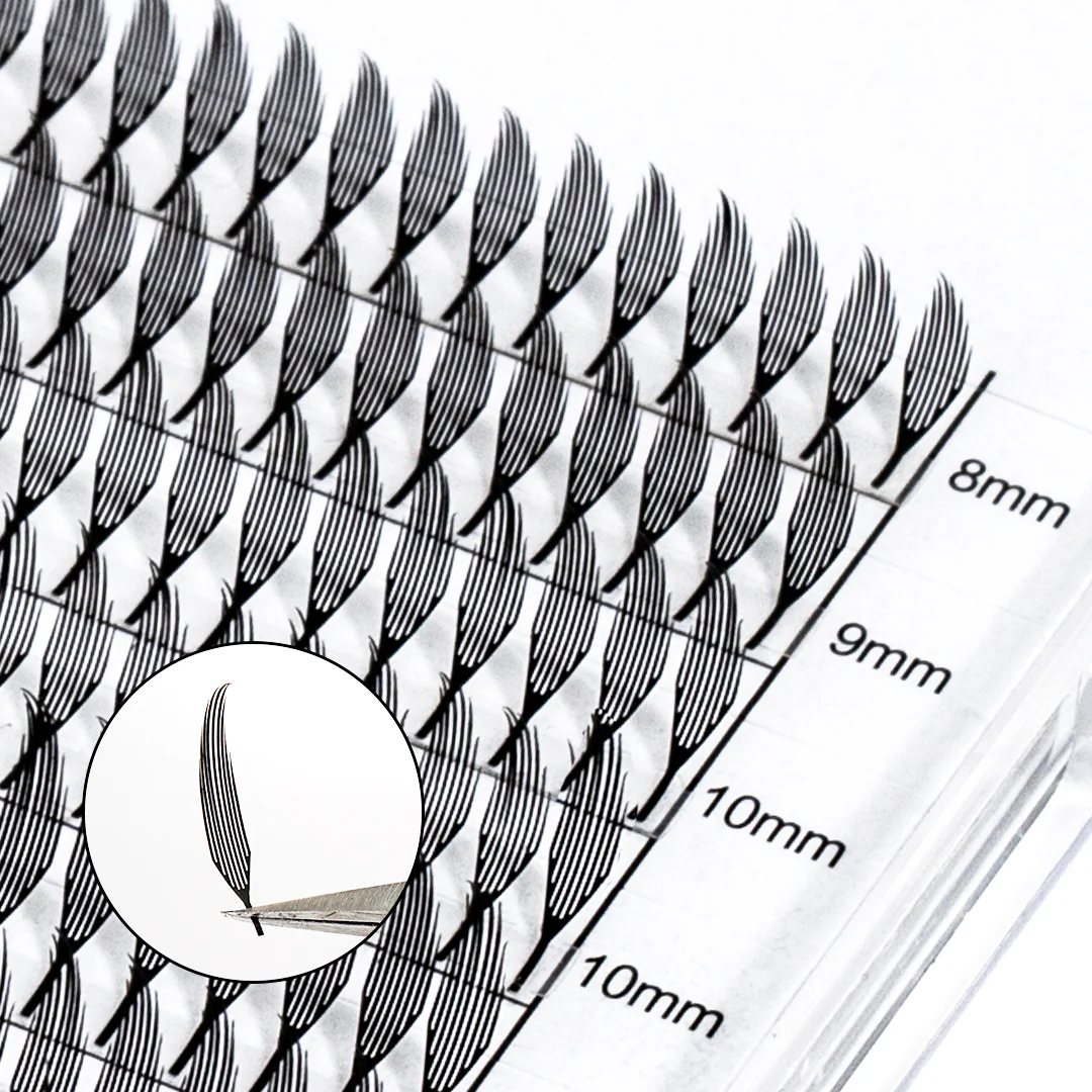 0.07MM Plume Flake Eyelash Extensions 12Rows