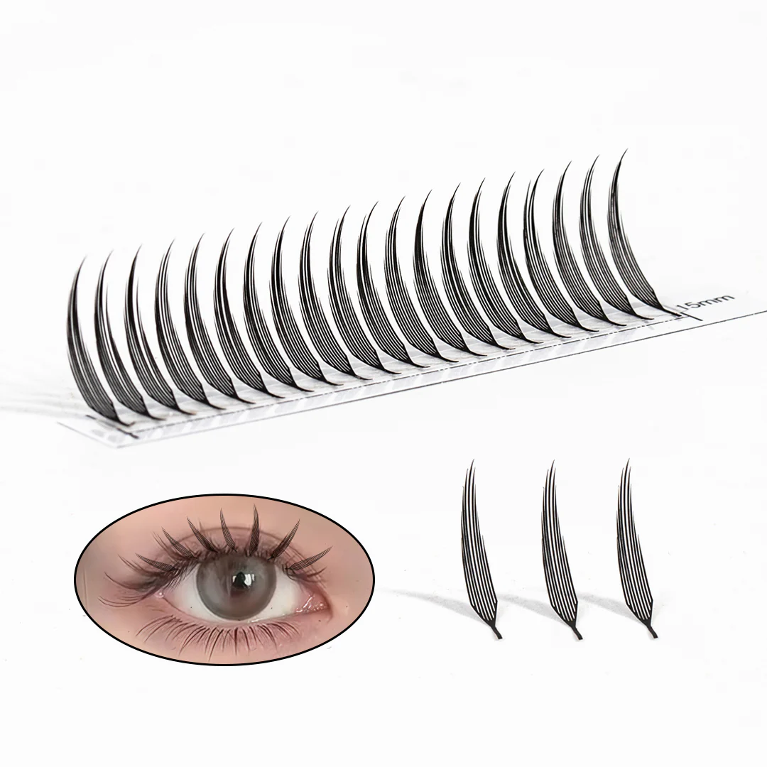 0.07MM Plume Flake Eyelash Extensions 12Rows