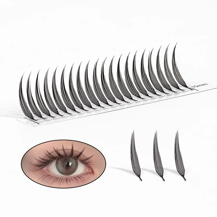 0.07MM Plume Flake Eyelash Extensions 12Rows