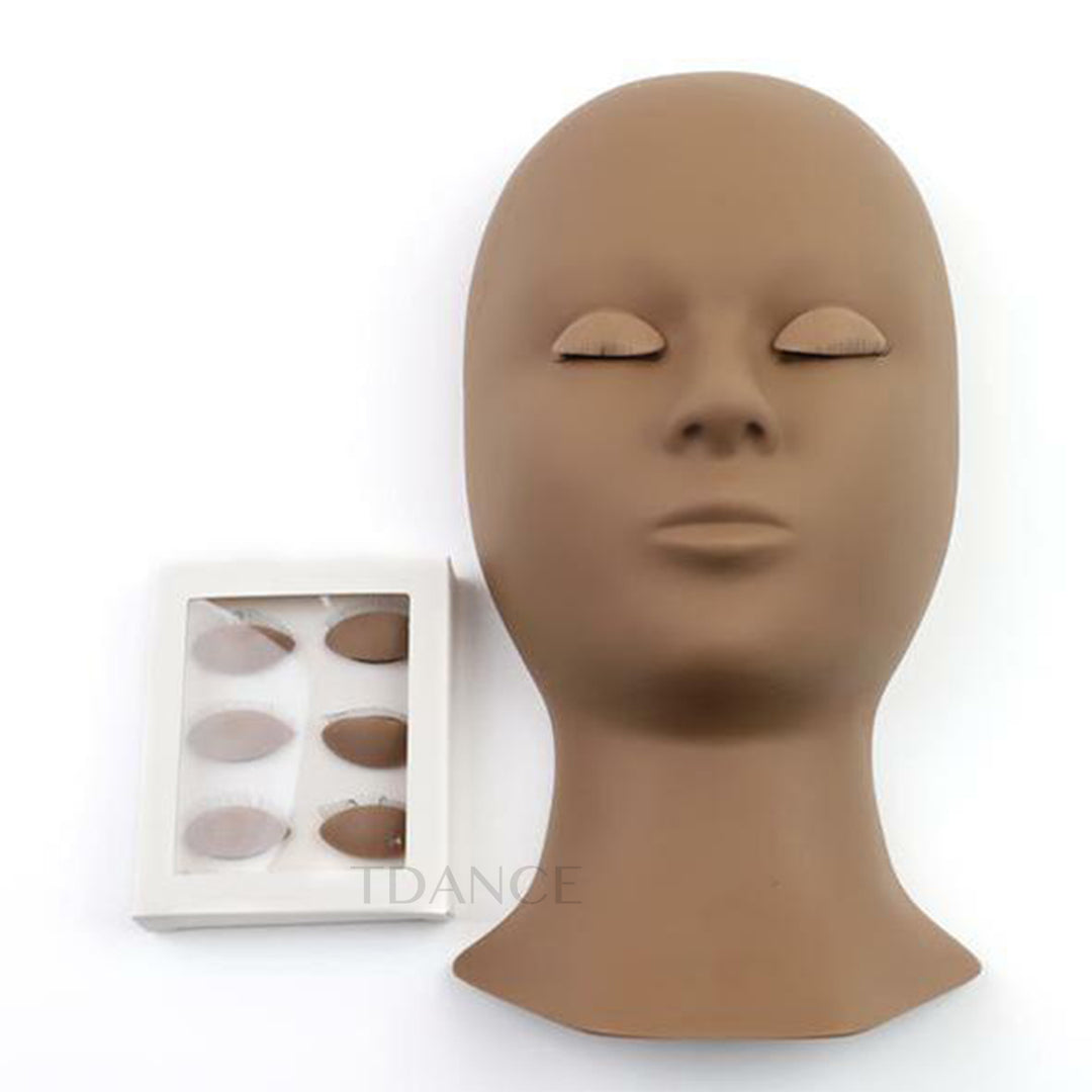 Training Mannequin With  6 Pcs Eyelids