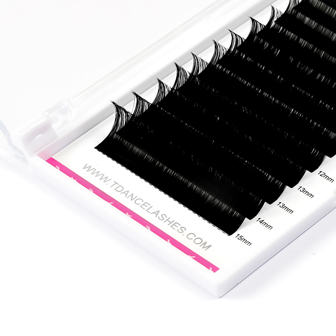 0.03mm Royal Sable Mega Volume Eyelash Extensions(Super Black , Super Matte）