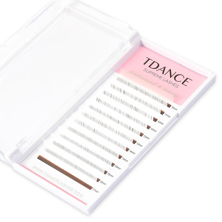 0.07MM Premium White Colored Volume Eyelash Extensions