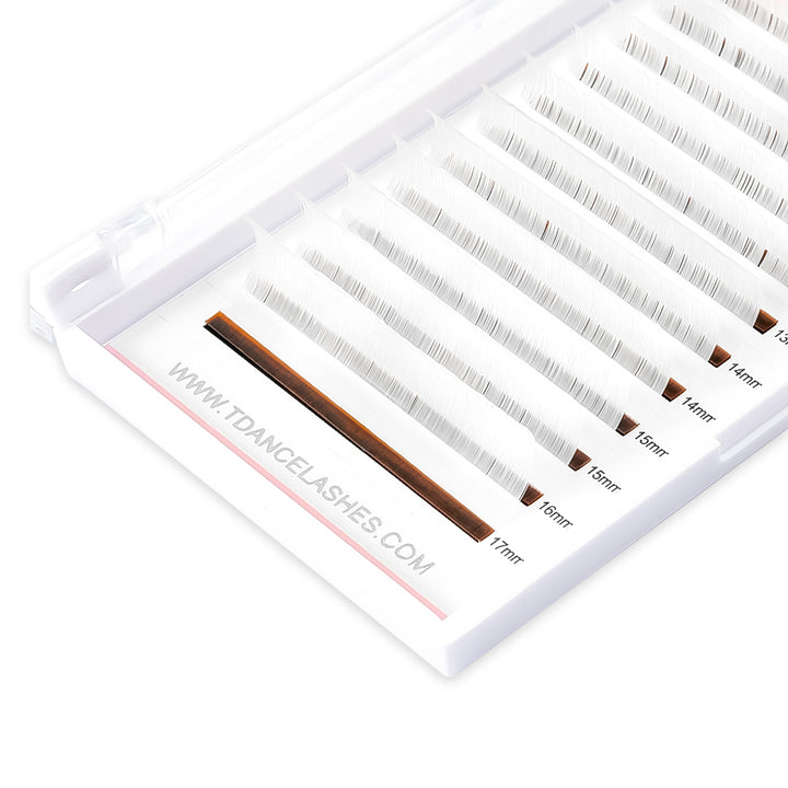 0.07MM Premium White Colored Volume Eyelash Extensions