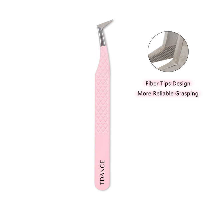 TL-01 Tiptes en fibres roses clair pour l'extension des cils